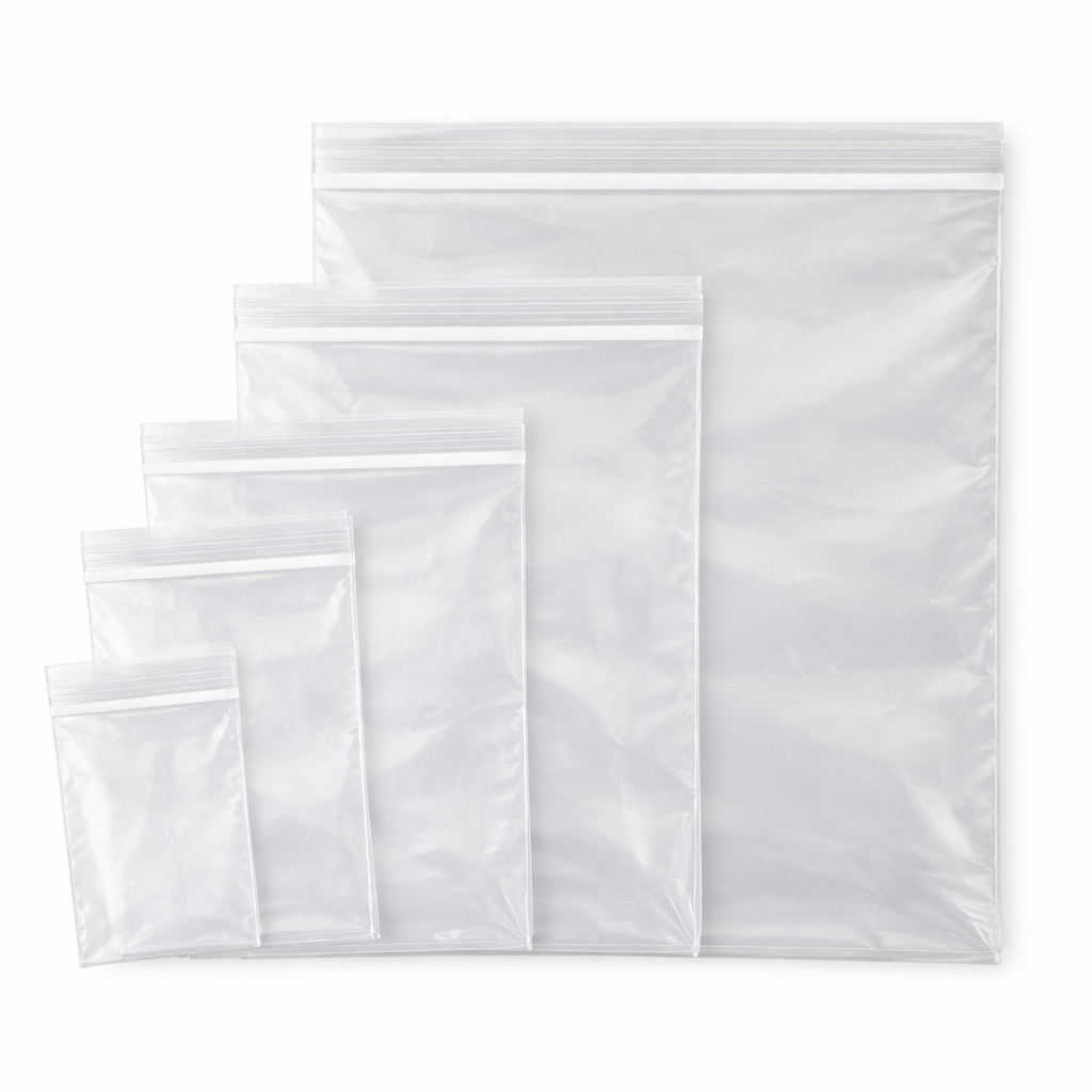 Pungi de plastic cu fermoar 120x180mm
